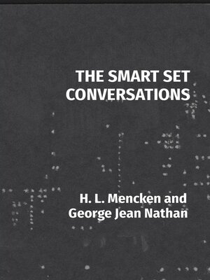 cover image of THE SMART SET CONVERSATIONS